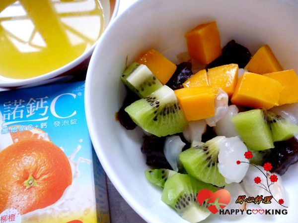 諾鈣C發泡錠加冷開水泡開