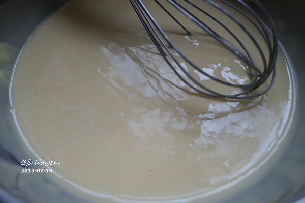 市售脆漿粉 100g, 水 150g (兩者調勻即可)