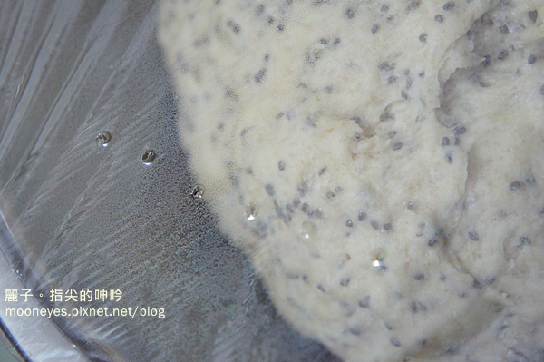 推入冰箱一晚，保鮮膜留點縫或是戳洞，

　長時間發酵12小時，如果急著用，最少也要冷藏４小時