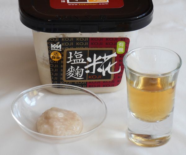 混合好鹽麴和啤酒