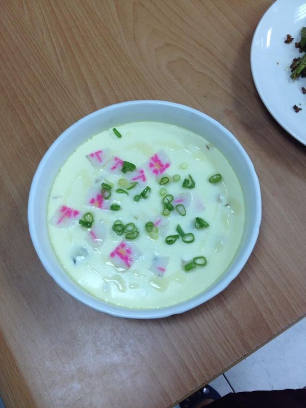 起鍋後，放入切好的蔥花就很完美啦