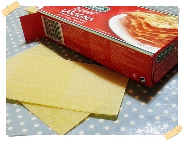 使用懶人專用SanRemo Lasagna 義大利快煮千層麵~麵皮不需要再經過水煮的手續~