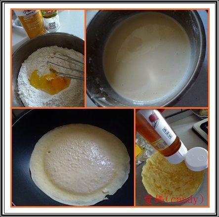 將鬆餅粉所有材料全部一起攪拌均勻.
麵糊靜置30分鐘, 待所有材料融合, 空氣會浮出表面, 再稍微攪拌即可使用。
平底鍋中火加熱, 抹少許奶油, 加入適當的麵糊
煎到表面開始冒泡, 即可翻面, 煎到兩面都上色即可