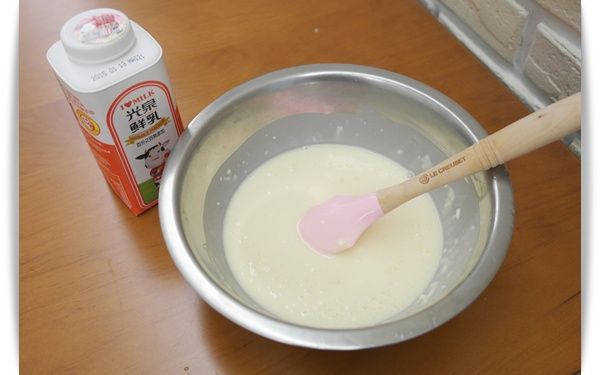 將步驟2均勻攪拌成麵糊^^