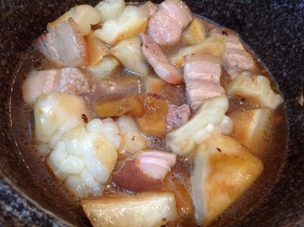 煮至苦瓜軟爛（五花肉也可以了）