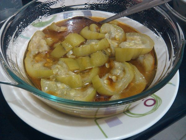 加些許鹽,攪拌.上桌