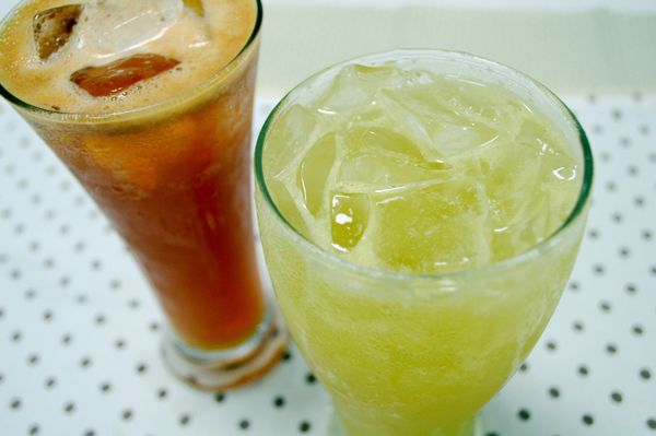 檸檬綠茶完成！