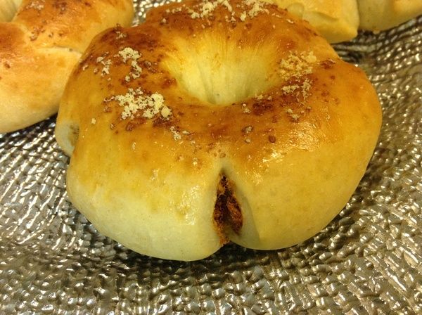 就是 Panasonic SD-BMS105T -麵包機-花花火腿肉鬆起司麵包❤!!!