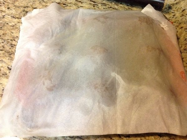 蓋上濕布或錫箔紙, 鬆弛10分鐘; 趁此時預熱烤箱, 建議預熱溫度 350 degrees °F =177 degrees °C 約10分鐘