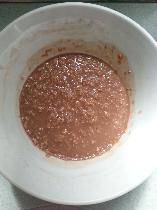 餅糊靜待5分鐘,此時預熱焗爐180°C