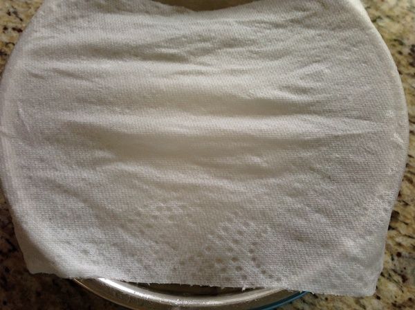 蓋上濕布或錫箔紙