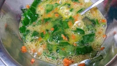 充分混合食材。