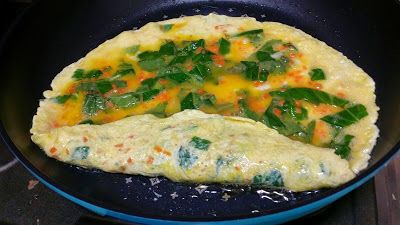 慢慢地捲起蛋皮。