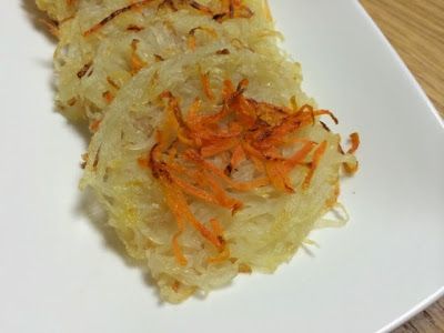 紅蘿蔔絲也可以換成紅辣椒，
中間一點紅紅的看起來很漂亮。