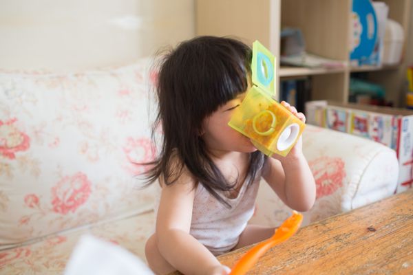 然後完全沒有發現媽媽偷放了青椒阿