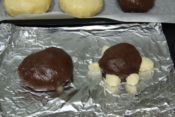 再來把烏龜頭和腳組裝一下