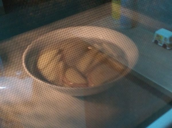 微波3分鐘以軟化蘋果片