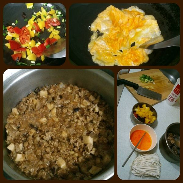 先熱鍋~~炒蛋起來備用