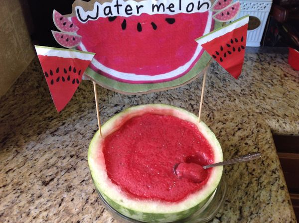 冰冰涼涼夏日清涼消暑或飯後的最佳甜點 Watermelon with Chia seeds Agar Jelly-夏日消暑奇亞籽石花菜西瓜凍❤!