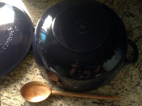 我是使用鑄鐵鍋容器 = 26: 5.3 L = 5.5 qt
這樣可煮1 鍋約 8-10人份.