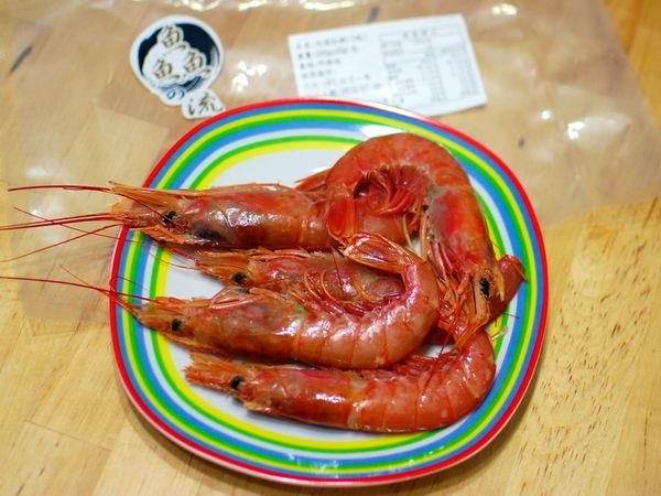 解凍後的天使紅蝦，又大又肥美