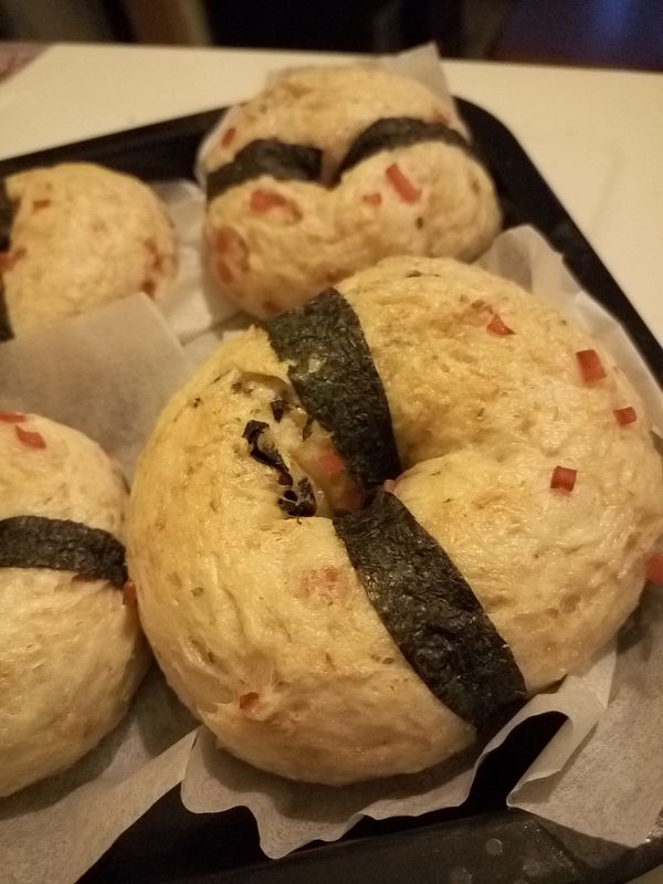 放入已預熱焗爐用210度焗20分鐘。