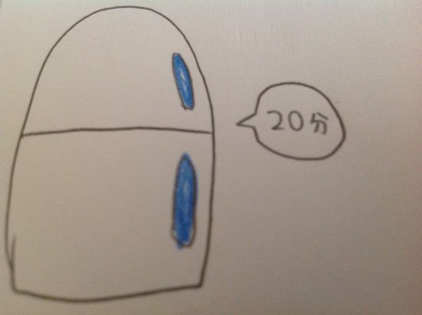 包上保鮮膜，冷藏20分鐘。