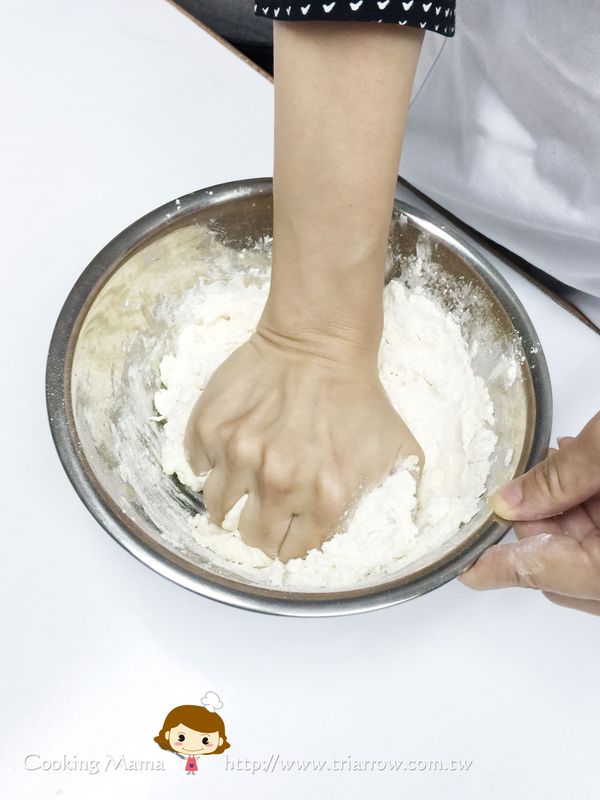 將麵糰和均勻