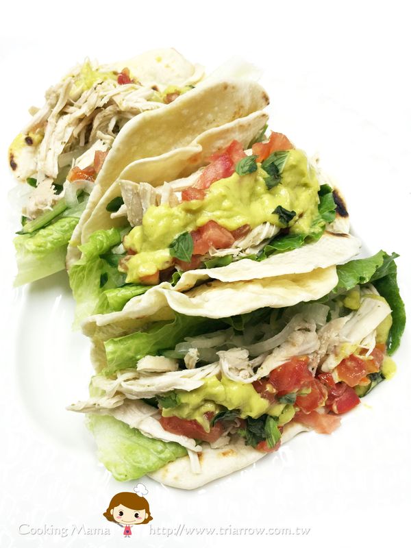 完成囉~就變成清爽版墨西哥捲餅囉~