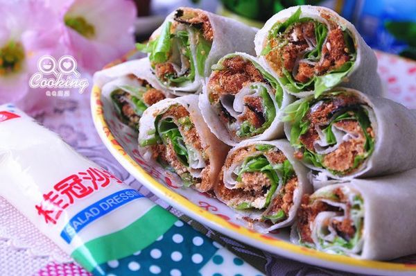 簡單的傳統潤餅捲變化成10分鐘早餐，省時又健康!