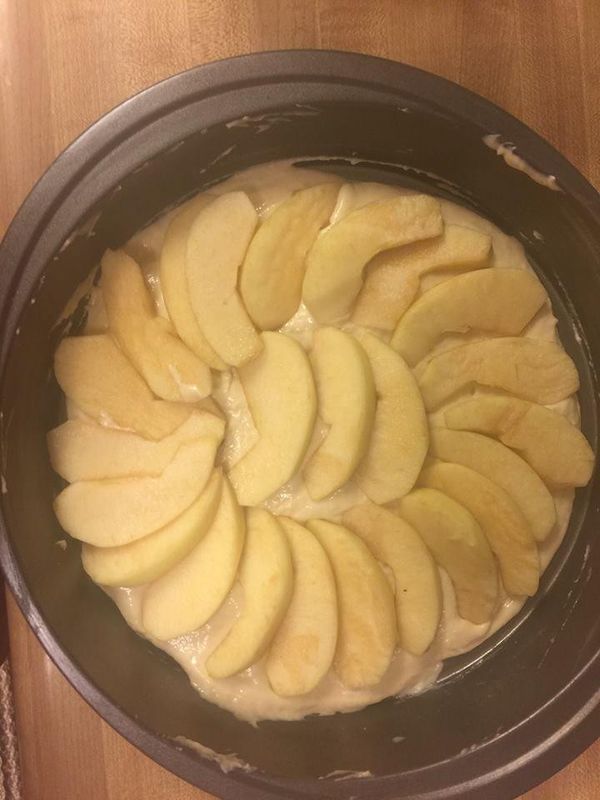 再放入切好的蘋果片