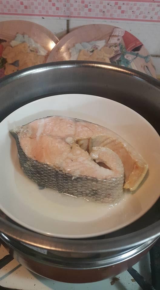蒸:鮭魚
