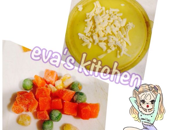 準備披薩起司和蔬菜