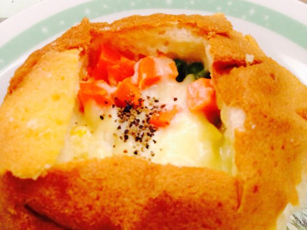 撒上胡椒後就完成了！