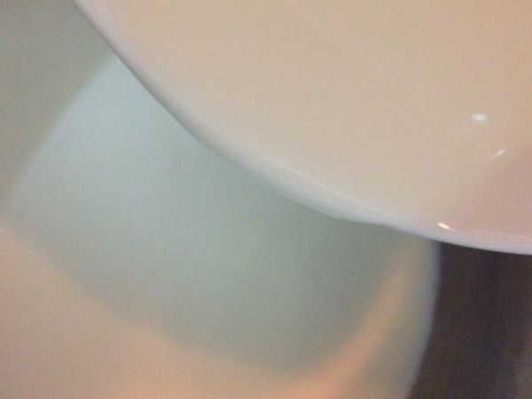 將200cc的玉米粉糊倒入 要ㄧ直攪拌（開小火 防止鍋底燒焦 要ㄧ直攪拌）