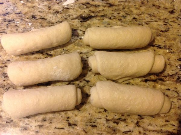 每份麵皮桿開捲起