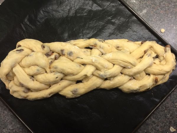 編完後進行二次發酵45min。