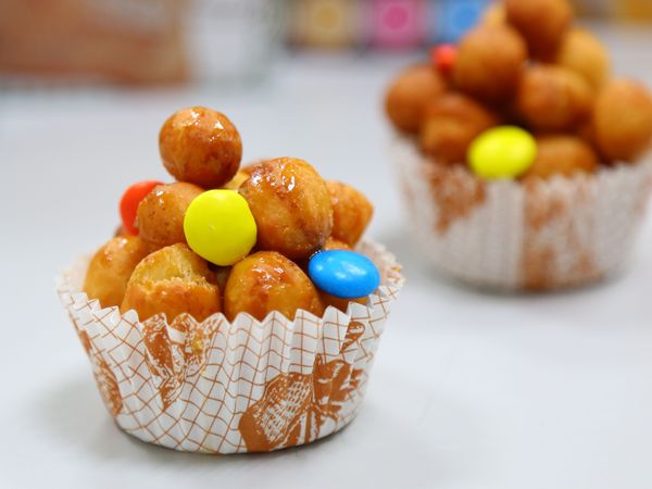 起鍋後淋上蜂蜜即成！