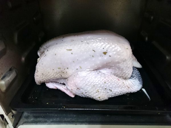 雞胸肉朝下烤25分鐘