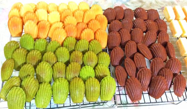 🍵抹茶瑪德蓮：
全蛋2個、糖70g、低粉80g、抹茶粉5g、泡打粉3.5g、奶油100g、蜂蜜20g