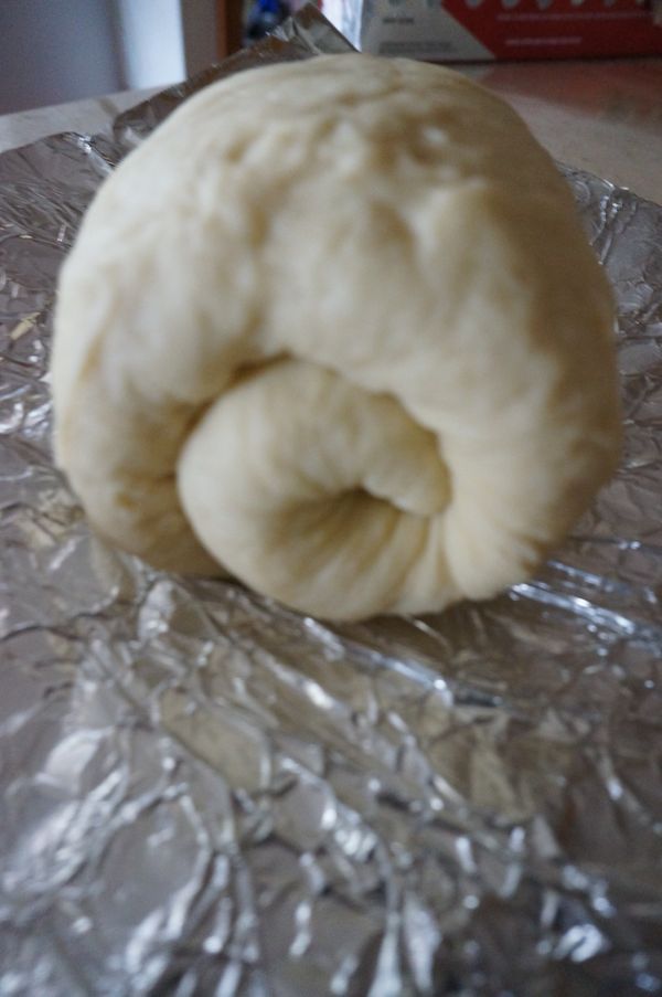 排在一起 直接入烤箱180 度烤35分鐘即可
（或可換成放入全蓋的土司模裡）