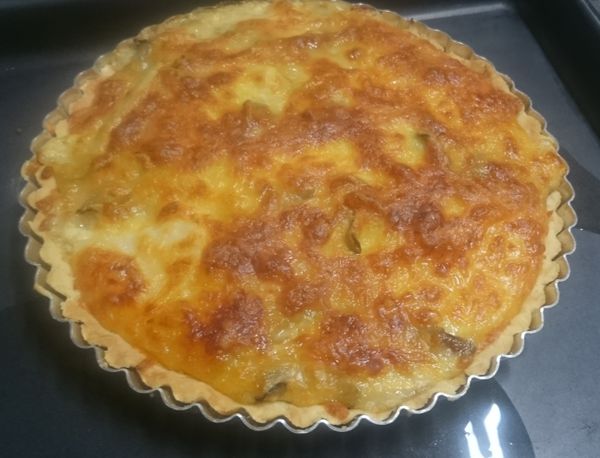 上火200度、下火200度
烘烤時間40~45分鐘
烤好後立刻脫模，派皮才不會因為熱氣無法散出，使派皮口感變軟