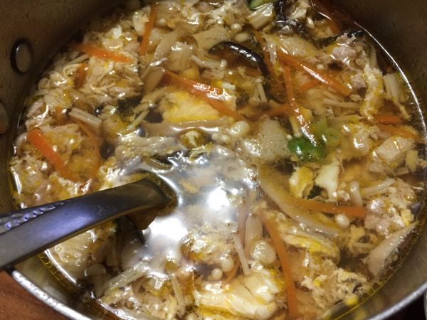 再倒入蛋液即完成！