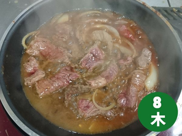 加入調味料一起燒