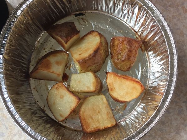 拿出來後撒上少許的玫瑰鹽，即可完成