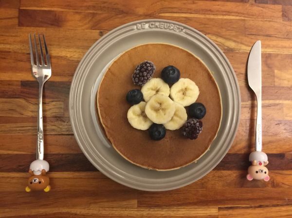 完成✅擺盤
可以留幾片🍌香蕉排盤配著吃～