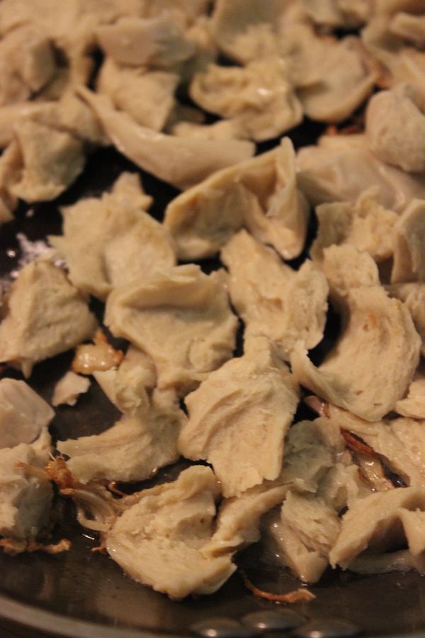 薑絲煸乾後下麵腸