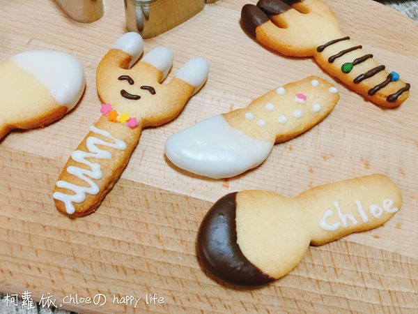 彩繪完的餅乾看起來更可愛了