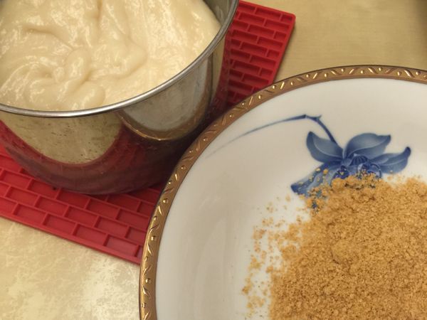 花生粉的部分可再加上糖糖增加甜度