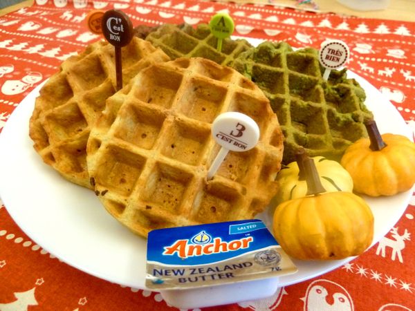 你也可以使用可可粉或抹茶粉置做出不同顏色喔!^^